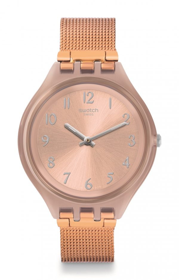 Reloj Swatch skin rosado malla SKINCHIC SVUP100M