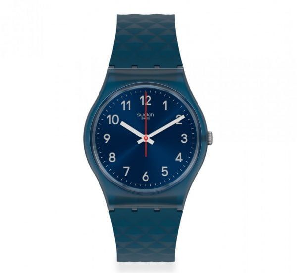 Reloj Swatch azulon segundero rojo bluenel gn271