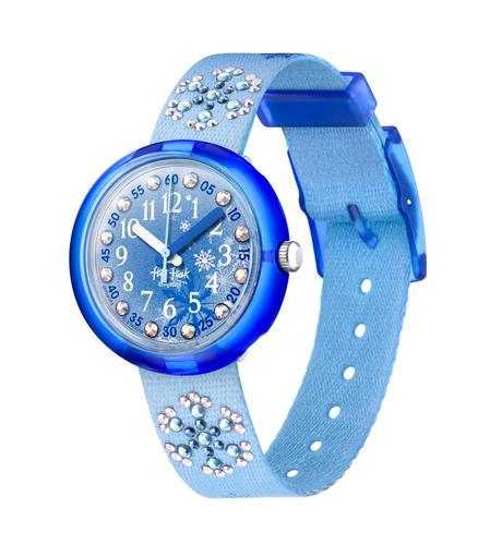 Reloj Swatch flik flak azul claro circonitas en la correa FPNP073