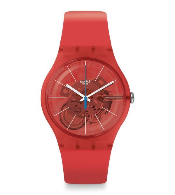 Reloj Swatch rojo anaranjado Bloody Orange SUOO105