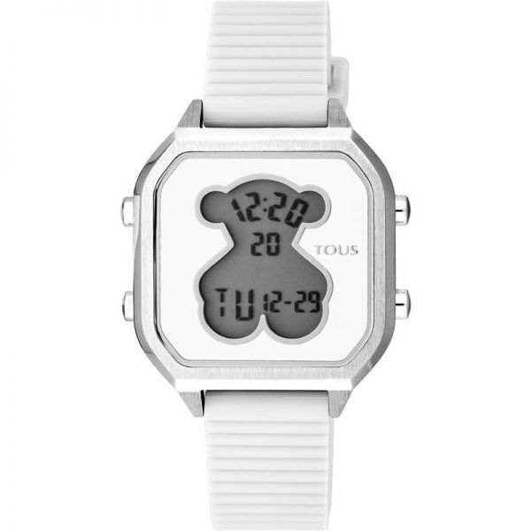 Reloj Tous digital mujer D-Bear Teen blanco y plateado 100350380