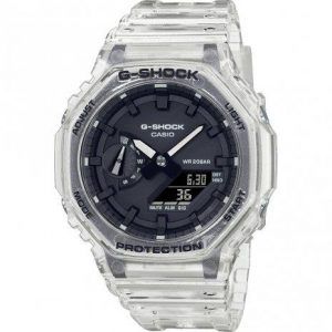 Reloj Casio G-Shock Skeleton transparente octogonal GA-2100SKE-7AER
